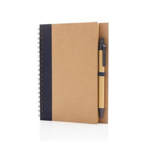 XD Collection P774.26 - Taccuino a spirale in cartoncino con penna