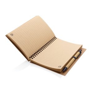XD Collection P774.26 - Taccuino a spirale in cartoncino con penna