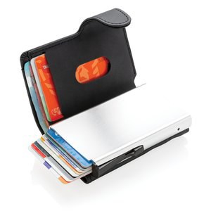 XD Collection P850.34 - Porta carte RFID in alluminio con portafogli in PU