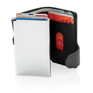 XD Collection P850.34 - Porta carte RFID in alluminio con portafogli in PU