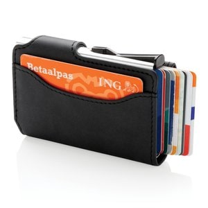 XD Collection P850.34 - Porta carte RFID in alluminio con portafogli in PU