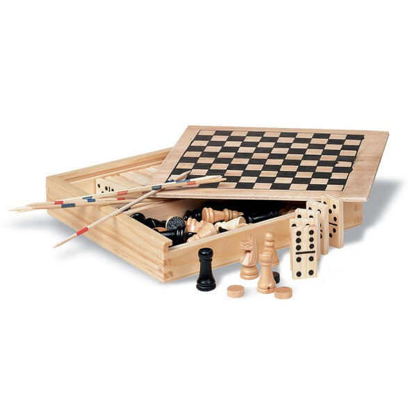 TRIKES Set giochi 4in1 in legno - GiftRetail KC2941