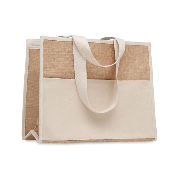 CAMPO DE GELI Shopper in tela e juta - GiftRetail MO6160
