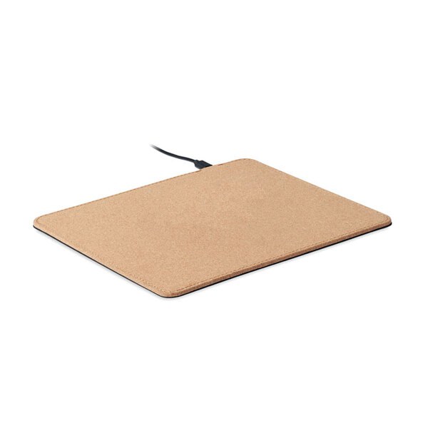 WIRELESS MATTY Mouse pad in sughero 15W - GiftRetail MO6476