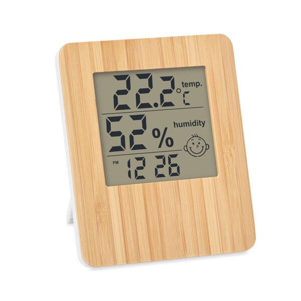 SUNCITY Stazione meteo in bamboo - GiftRetail MO6562