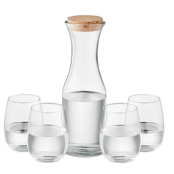 PICCADILLY Set bicchieri e caraffa in vetr - GiftRetail MO6656