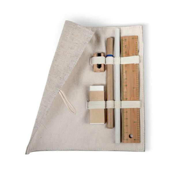 ECOSET Set in astuccio cotone e juta - GiftRetail MO7755