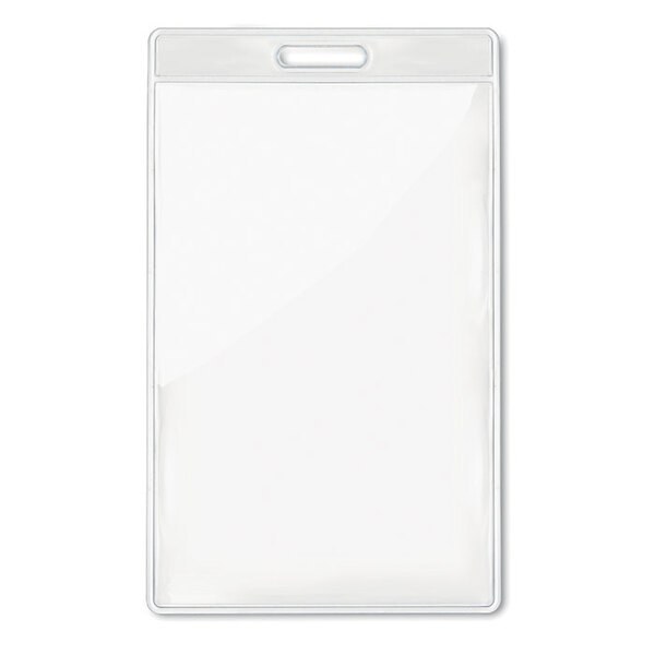 BADGO Portabadge Trasparente 7,5x12,5 cm per Ufficio e Eventi - GiftRetail MO8600