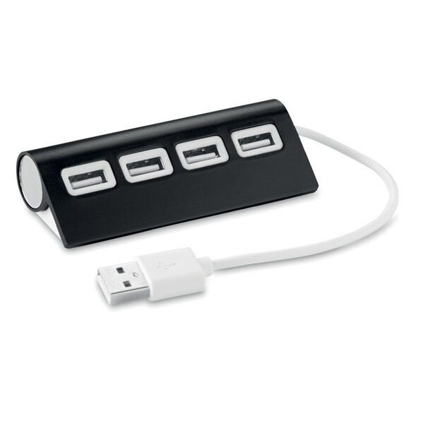 ALUHUB Hub 4 porte USB - GiftRetail MO8853