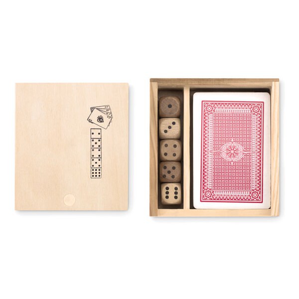 LAS VEGAS Set gioco carte e dadi - GiftRetail MO9187