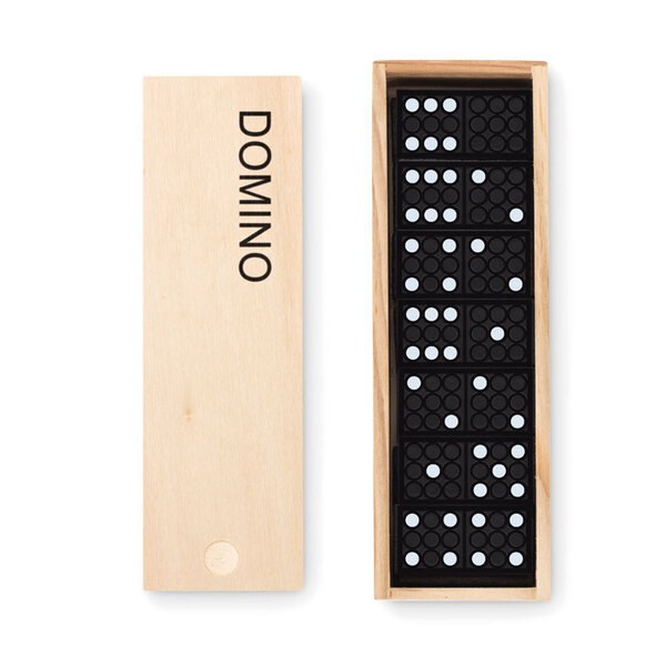 DOMINO Set di Domino in Legno con 28 Pezzi - GiftRetail MO9188