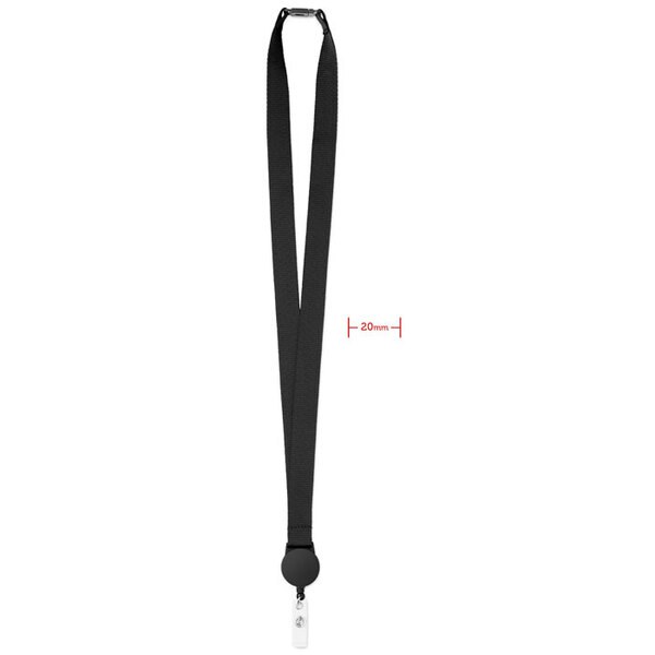 ZIP LANYARD Cordino con badge estraibile - GiftRetail MO9852