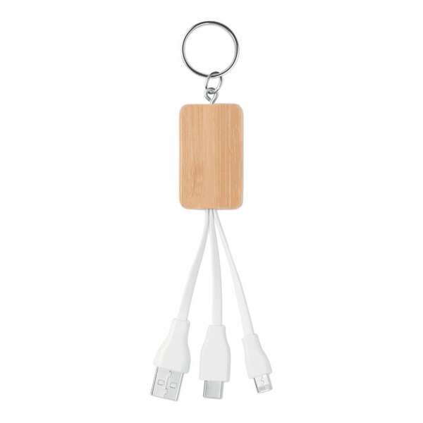 CLAUER Cavo 3 in 1 in bamboo - GiftRetail MO9888
