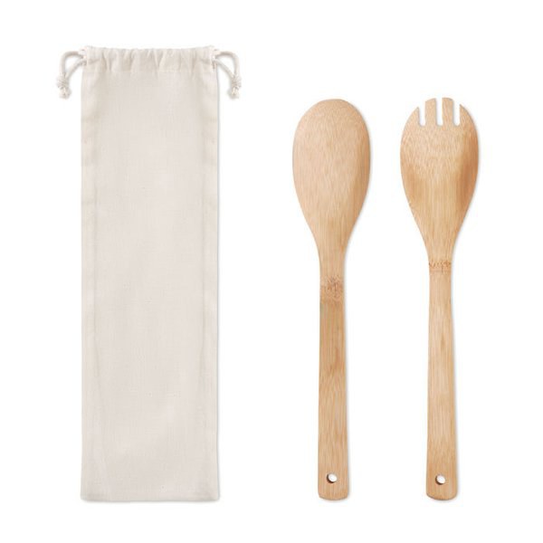 MAYEN SET Set utensili in bamboo - GiftRetail MO9903