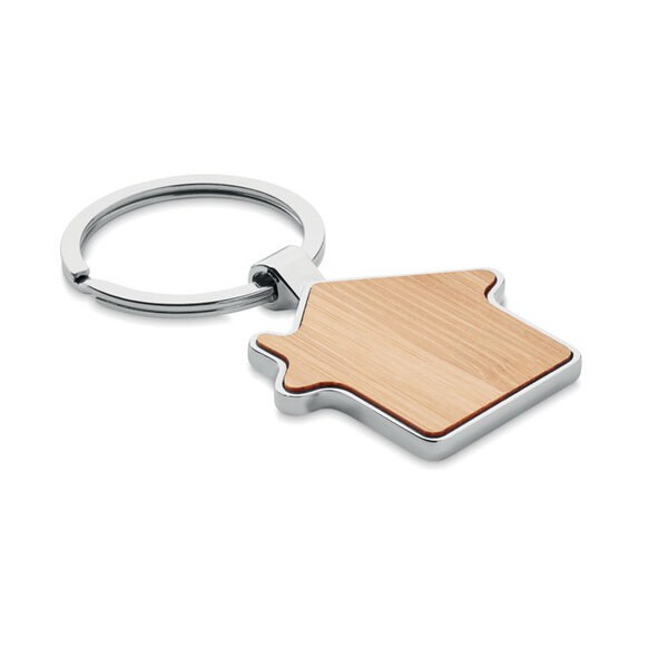 BURNIE Portachiavi in bamboo - GiftRetail MO9949