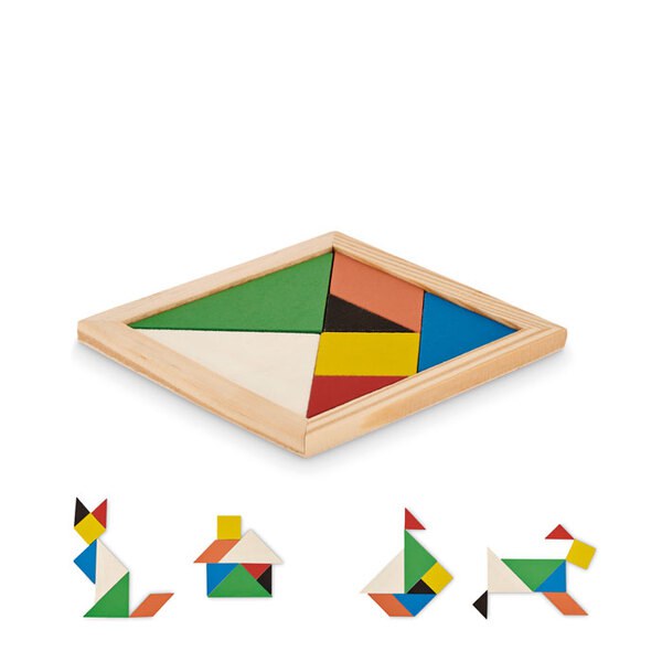 TANGRAM Puzzle Tangram in legno - GiftRetail MO6693