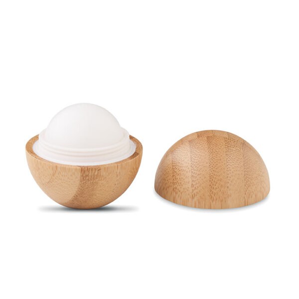 SOFT LUX Natural Vanilla Lip Balm in Eco-Friendly Bamboo Case - GiftRetail MO6753