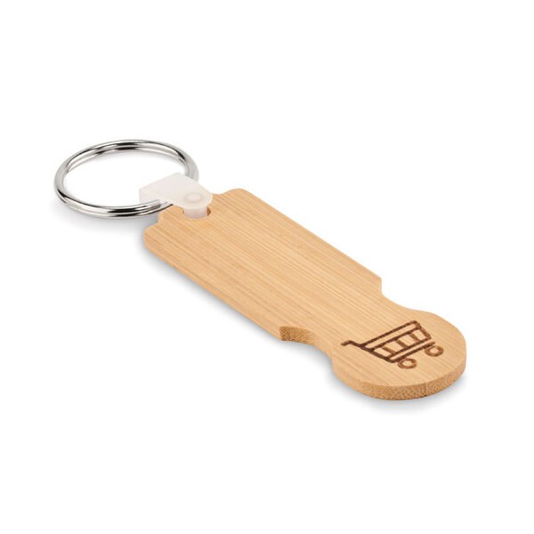 COMPRAS Portachiavi in bamboo - GiftRetail MO6797