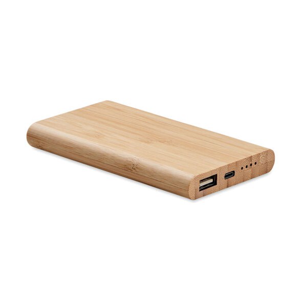 ARENAPOWER C Banca di alimentazione in bambù da 4000mAh - GiftRetail MO6814