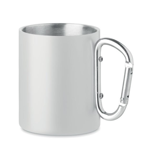 AROM Tazza in metallo c/moschettone - GiftRetail MO6918