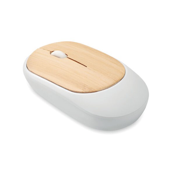 CURVY BAM Mouse senza fili in bambù - GiftRetail MO2085