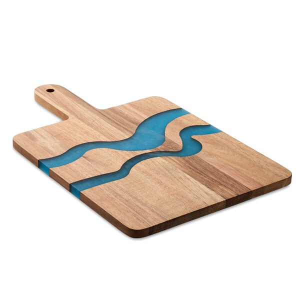 AZUUR Premium Acacia Wood Serving Board with Handle - GiftRetail MO2099