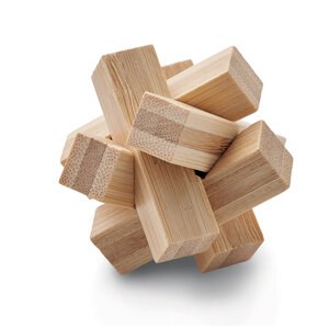 CUBENATS Puzzle rompicapo in bambù - GiftRetail MO6987