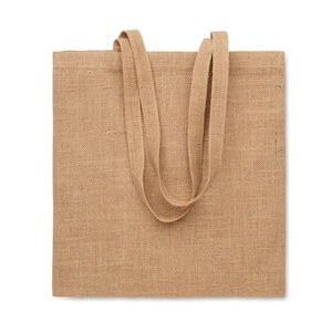 ZOLANG Eco-Friendly Jute Shopping Bag with Long Handles - GiftRetail MO2209