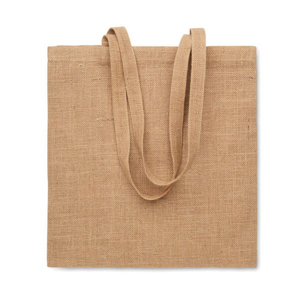 ZOLANG Eco-Friendly Jute Shopping Bag with Long Handles