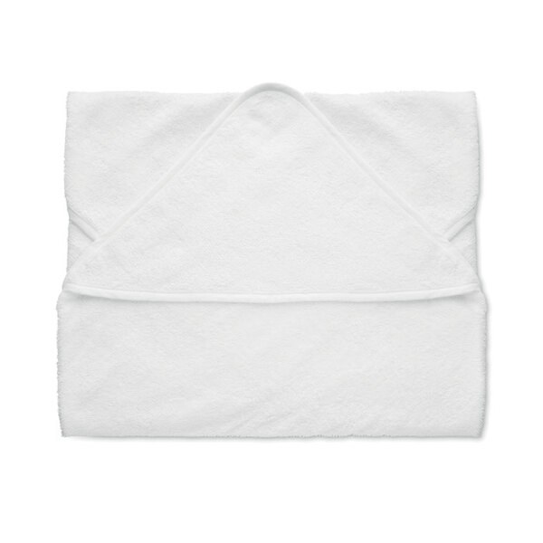 HUGME Ultra Soft Cotton Hooded Baby Towel 75x75cm - GiftRetail MO2253