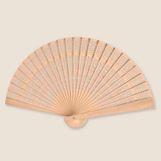 Goya 22049 - Ornamental Wooden Fan with Designs SWEET