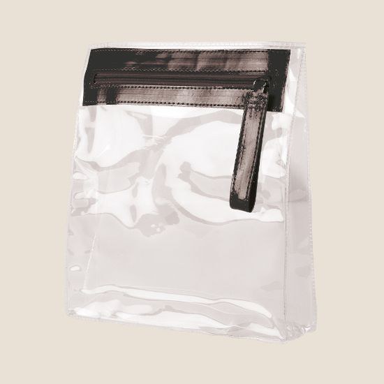 Goya 34026 - Borsa in PVC trasparente con zip, 3 colori AGATHA