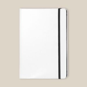 Goya 37088 - Notebook PU Bianco con Elastico Colorato COLORE