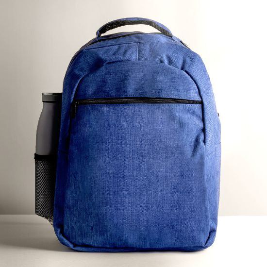 Goya 38010 - Denim-Style Polyester Backpack with Laptop Compartment BITONE