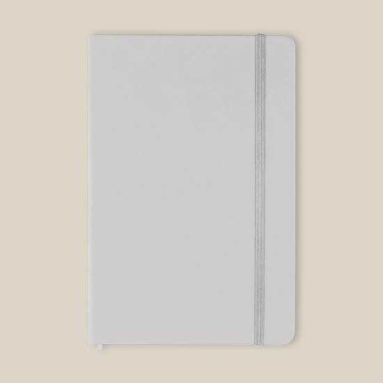 Goya 39567 - Notebook A5 con Copertina in PU e Elastico, 96 Fogli Rigati Color Crema LINED