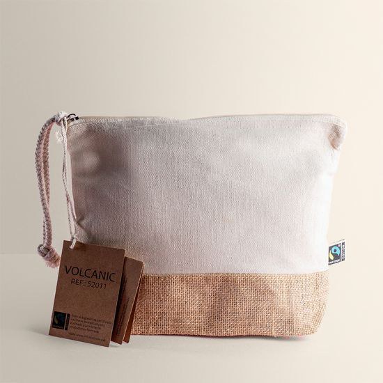 Goya 52011 - Borsa Cotone Naturale Fairtrade con Zip VOLCANIC