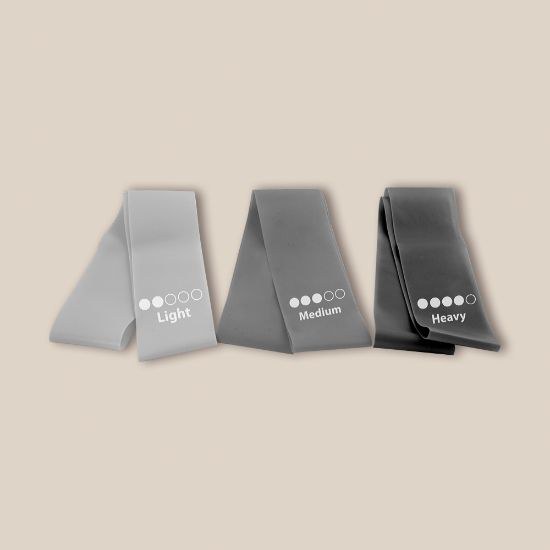 Goya 52047 - Set 3 Elastici Resistenza Leggera/Media/Forte + Sacchetto RPET SQUAT