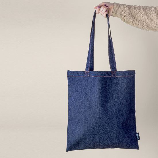 Goya 53006 - Borsa in Cotone e Denim Riciclato con Manici Lunghi NASHVILLE
