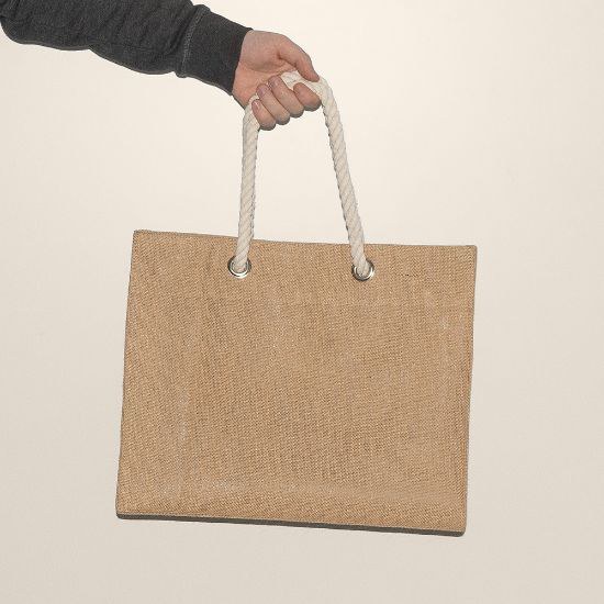 Goya 53000 - Borsa in Juta 325gr/m2 Manici Lunghi Laminata Interno TOTEM