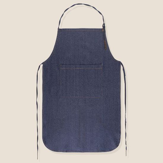 Goya 53020 - Grembiule in Denim Cotone 190 gr/m² con Tasca, Dettagli in PU e Chiusura Regolabile NASHVILLE