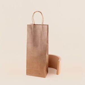 Goya 53566 - Sacchetto in Carta Kraft per Vino con Manico IRTHE