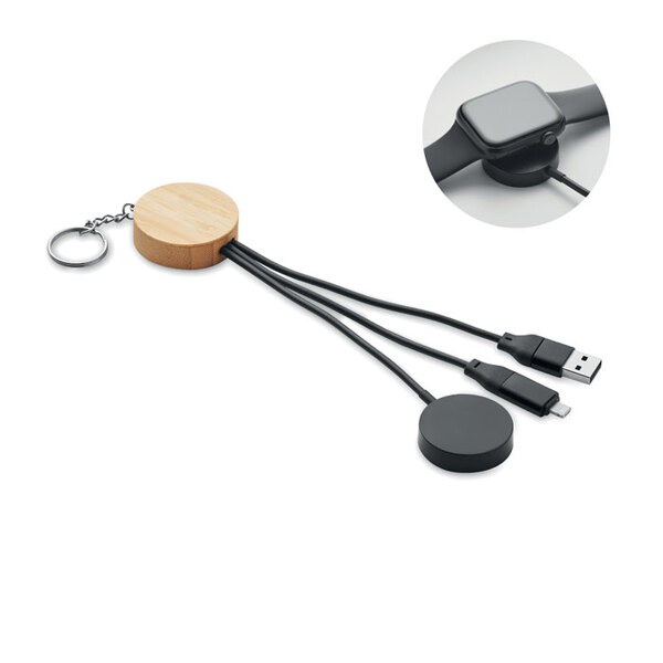 BULE Portachiavi con cavo 4 in 1 60W - GiftRetail MO2451