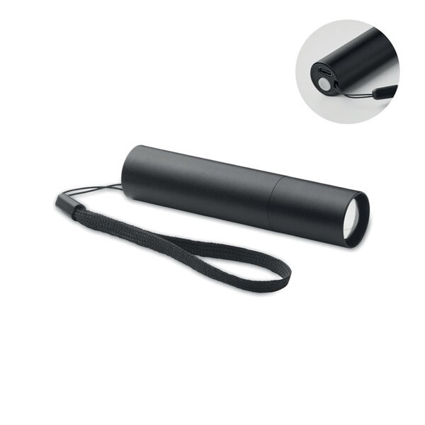 ALUMINATE Torcia ricaricabile in alluminio - GiftRetail MO2461
