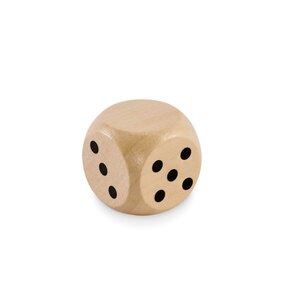 DADIN Dadi di legno Schima Ø 3 cm - GiftRetail MO2613