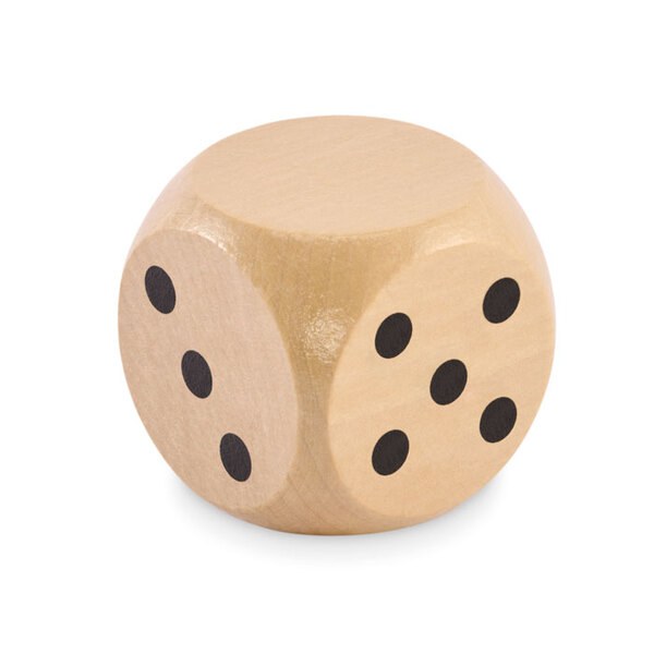 DADO Dadi di legno Schima Ø 5 cm - GiftRetail MO2614
