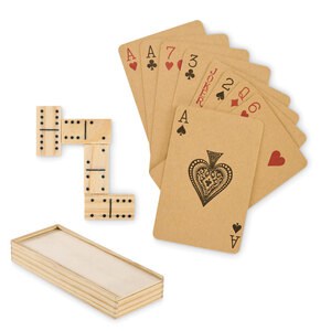 DOMI&CARDS Set di domino e carte - GiftRetail MO2669
