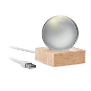 LIGHT Palla di vetro a LED - GiftRetail MO2689