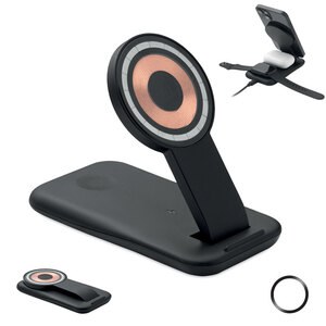 PENDOLESS Caricatore wireless 3 in 1 da 15 W - GiftRetail MO2749