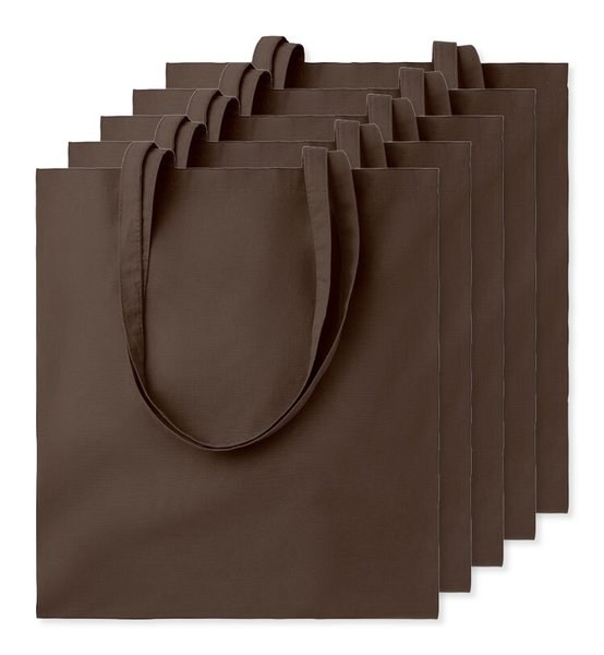Pack da 5 GiftRetail MO9268 - COTTONEL COLOUR + Shopper in cotone 140gr
