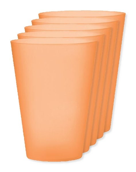Pack da 5 GiftRetail MO6375 - FESTA LARGE Tazza per eventi riutilizzabile
